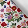 Takoy Látka s potlačou nepremokavý polyester TD / NS výšivka kvety ruže potlač-NS-18004
