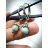 Náušnice - Katyba | Larimar na striebre | 00370