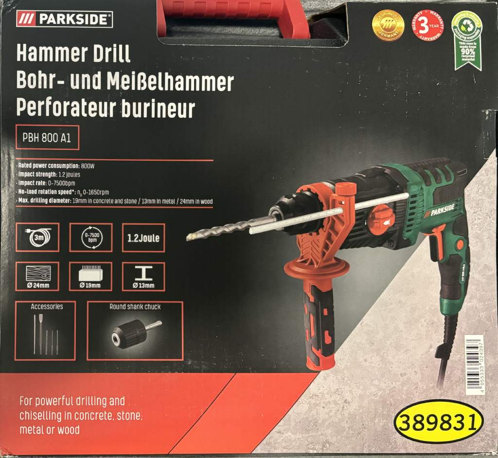 PARKSIDE PERFORMANCE PBH 800 A1