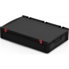 ESD euro prepravka s vekom so závesmi 60x40x13,5(v) cm