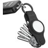 KeySmart Air s púzdrom pre AirTag - vegan koža čierna