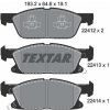 TEXTAR Sada brzdových platničiek kotúčovej brzdy 2241201