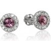 GOLDIE Diamantové náušnice s ružovým turmalínom LNL318.KL