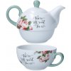 Mikasa Čajník a Hrnček V&A Alica v krajine zázrakov, porcelán, 420 + 290 ml MKALTEA4ONE