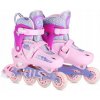Nastaviteľné Kolieskové Korčule Rekreačné Detské Ružové Nils Extreme
