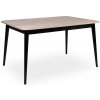 Domov Združenie LAZIO 135P L36 BA/CI - Stôl jedálenský, 135 x 90 cm, plát lamino 36 mm-farba Bardolíno, nohy masív Čierne