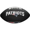 Mini lopta na americký futbal Wilson MINI NFL TEAM SOFT TOUCH FB BL NE čierna,biela