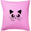 Mačka mňau - Vankúš 50x50 - 50x50 - Iba poťah ( Ružová )