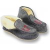 Dámske papuče pre seniorov zateplené sivé (38)