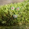 Art & Nature Dámsky set srdiečko zelené kamienky Swarovski 17663021-1