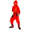 Kostým Ninja drak - 158 cm, červená