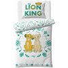Carbotex · Obojstranné bavlnené posteľné obliečky Leví kráľ – motív Simba a Nala - 100% bavlna - 70 x 90 cm + 140 x 200 cm