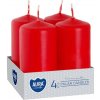 Aura candles Adventná sviečka červená 4 ks