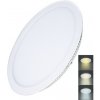 Solight LED vstavaný panel 24W, 1800lm, CCT, 3000K/4000K/6000K, okrúhly [WD144]