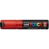 Posca Univerzálny akrylový popisovač so širokým brúseným hrotom 8 mm červený PC-8K