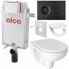 Alcadrain Sada modul na stenu, Jika WC, sedadlo a tlačidlá M1978, čierna mat KAE133 1 set