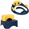 EcoToys HA-P17-18 Detská toaletná sedačka so schodíkmi a plošinou, modrá