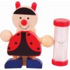 BIGJIGS TOYS Stojánek na kartáček s přesýpacíma hodinama 1ks Kočka