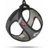 CURLI Postroj pre psov so sponou Merino vlna Black 3XS, 1,5-3 kg