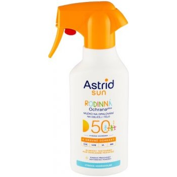 Astrid Sun Rodinné mlieko na opaľovanie v spreji SPF 50 270 ml od 12,79 ...