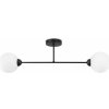 Light Home Stropné svietidlo Eliza, 2x biele sklenené tienidlo, B