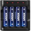 Xtar L4 SET, 4 šachtová nabíjačka, iba pre Li-ion, NiMH AA/ AAA 1,2-1,5V akumulátory + 4x XTAR AA Li-ion 4150mWh/2500mAh 1,5V, chránený