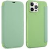 AppleKing peňaženkové puzdro zo silikónu a PU kože pre iPhone 13 Pro - zelené - možnosť vrátiť tovar ZADARMO do 30tich dní