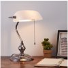 Eglo | Eglo 901019 - Stolná lampa BANKER 1xE27/60W/230V biela/lesklý chróm | EG901019