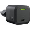 GREEN CELL Nabíjačka PowerGan 33W pre notebooky, MacBook, Iphone, tablet, Nintendo Switch – USB-C Power Delivery - ČIERNA -