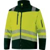 Delta Plus SOCCIAHV Reflexná softshellová bunda 2v1 fluorescenčno žltá/čierna 2XL