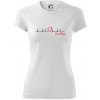 Moje srdce bije pre Bowling - Dámske Fantasy športové (dresovina) - 2XL ( Biela )