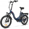 SAMEBIKE elektrický bicykel CY20 Farba: Tmavomodrá