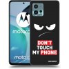 Picasee silikónový čierny obal pre Motorola Moto G72 - Angry Eyes - Transparent