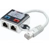 Intellinet RJ45 sieťový adaptér CAT 5 [1x RJ45 zástrčka - 2x RJ45 zásvuka] strieborná, biela; 504195