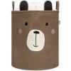 SIPO Kôš XL so šnúrkou skladací bavlnený 63 l Brown Bear