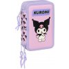 Penál Hello Kitty KUROMI 3 patra - vybavený 37 ks, 412641857