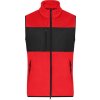 DAIBER JN 1310 / Pánska fleecová vesta - red/black S
