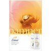 Dove Pamper sprchový gél 225 ml + antiperspirant sprej 150 ml, kosmetická sada
