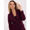 Factory Elegantné dámske sako RUE PARIS s prúžkami Farba: Bordová, Veľkosť: L/XL