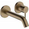 Hansgrohe Tecturis S - Umývadlová batéria pod omietku, s výpusťou, 2-otvorová inštalácia, EcoSmart, kefovaný bronz 73350140