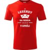 Červené tričko Legendy sa rodia v apríli - darčeky k 60 narodeninám pre mužov L