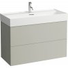 Laufen skříňka pod umyvadlo, 2 zásuvky, pro umyvadlo H810337, H4076320336401 Varianta: Oblázkově šedá