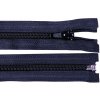 Špirálový zips No 5 dĺžka 55 cm bundový POL - modrá tmavá