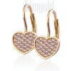 Dámske náušnice srdiečka K751ž