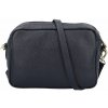 Dámska kožená crossbody kabelka tmavo modrá - Delami Vera Pelle Maevis tmavo modra