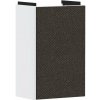 Hansgrohe Xevolos E Umývadlová skrinka, 58x34x25 cm, 1 dvierka, pánty vpravo, matná biela/textilná tmavá sivá 54169660-HG