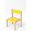 Hajdalánek Detská stolička Luca pre MŠ žltá, výška 26 cm
