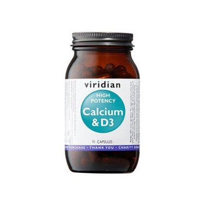 VIRIDIAN Nutrition High Potency Calcium & D3 90 kapsúl