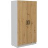 Skriňa MALTA 2F vešiak Dub artisan + svetlosivá