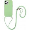 AppleKing silikónový kryt so šnúrkou pre iPhone 11 Pro Max - zelený - možnosť vrátiť tovar ZADARMO do 30tich dní